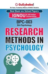 bokomslag BPC-003 Research Methods in Psychology