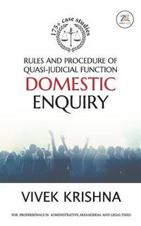 bokomslag Rules and Procedure of Quasi-Judicial Function Domestic Enquiry