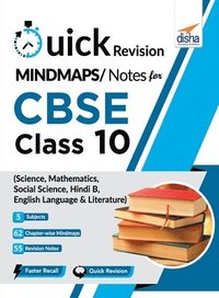 bokomslag Quick Revision MINDMAPS/ NOTES for CBSE Class 10 Science Mathematics Social Science Hindi B & English Language & Literature