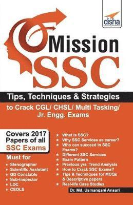 Disha Experts, Disha Experts, - Mission Ssc - Tips, Techniques & Strategies to Crack Cgl/ Chsl/ Multi Tasking/ Jr. Engg. Exams, Häftad