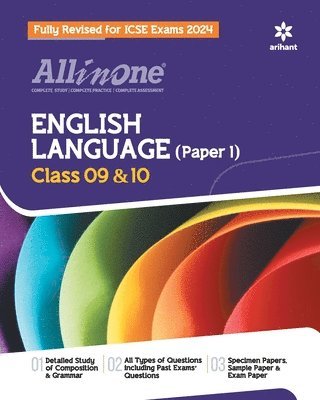 bokomslag All In One Class 9th and 10th English Language(Paper 1) for ICSE Exam 2024