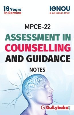 Mpce-022 Assessment in Counselling and Guidance Notes2018 1
