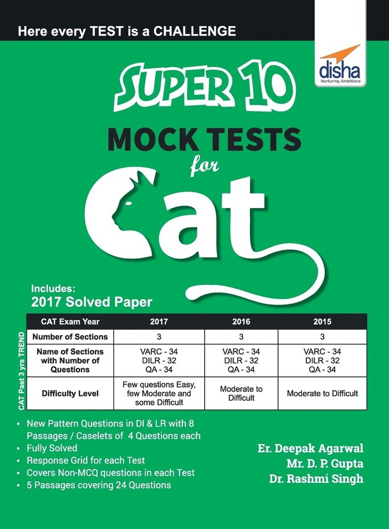 Super 10 Mock Tests for CAT 1
