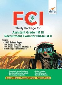 bokomslag Fci Study Package for Assistant Grade II & III Recruitment Exam for Phase I & II