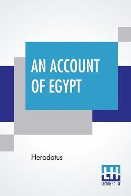 bokomslag Account Of Egypt