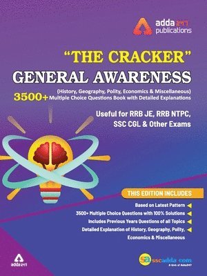 Adda247, ADDA247, - Cracker General Awareness (History, Geography, Polity and others) MCQ Book for RRB JE, NTPC, RRC Group D and other Exams 2019 (In English Printed Edition), Häftad