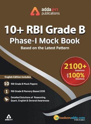 RBI Grade 'B' Phase I Mock Papers Practice Book 1