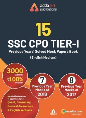 SSC CPO Previous Year Practice Book 1