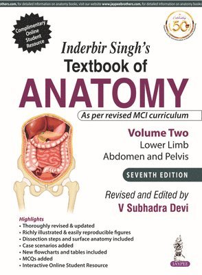 Inderbir Singh's Textbook of Anatomy (Volume 2: Lower Limb, Abdomen and Pelvis) 1