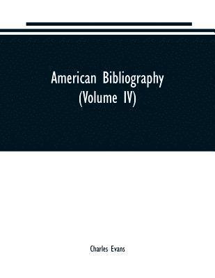 bokomslag American bibliography