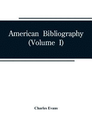 American bibliography 1