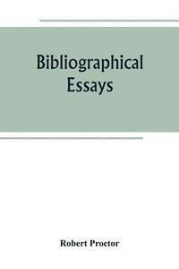 bokomslag Bibliographical essays