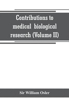 bokomslag Contributions to medical and biological research (Volume II)
