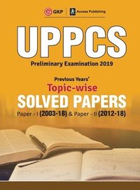 bokomslag Uppcs 2019 Previous Years' Topic-Wise Solved Papers
