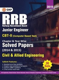 bokomslag Rrb 2019 Junior Engineer CBT II 30 Sets Chapter-Wise & Year-Wise Solved Papers (2014 & 2015) Civil & Allied Engineering