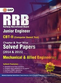 bokomslag Rrb 2019 - Junior Engineer CBT II 30 Sets Chapter-Wise & Year-Wise Solved Papers (2014 & 2015) - Mechanical & Allied Engineering