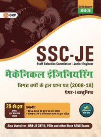 bokomslag Ssc Je Paper I 2020 (CWC/Mes) Mechanical Engineering Previous Years Solved Papers (2008-18)
