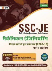 bokomslag Ssc Je Paper I 2020 (CWC/Mes) Mechanical Engineering Previous Years Solved Papers (2008-18)