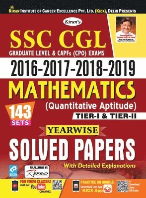 Kiran Ssc Cgl 2016-2017-2018-2019 Mathematics Yearwise 143 Solved Papers 1