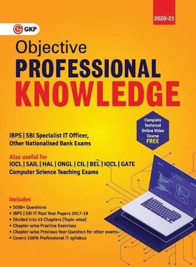 bokomslag Objective Professional Knowledge (Ibps/Sbi Specialist it Officer | Computer Science Teaching Exams)