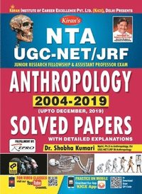 bokomslag Kiran Nta UGC Net/Jrf Anthropology 2004-2019 Solved Papers