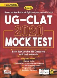 bokomslag Kiran UG CLAT 2020 MOCK TEST (English) (2978)