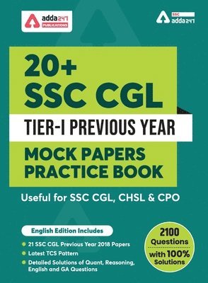 bokomslag 20+ SSC CGL Tier-I Previous Year Mock Papers Practice Book English Medium