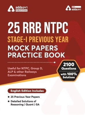 25 RRB NTPC STAGE I PREVIOUS YEAR MOCK PAPERS by Adda247 Publications 1