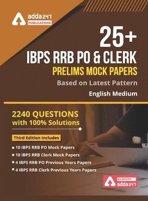 25+ IBPS RRB Mock Papers for PO & Clerk Book 1