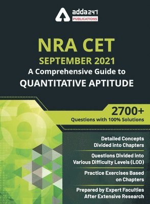 bokomslag A Comprehensive Guide to Quantitative Aptitude for NRA CET Exam