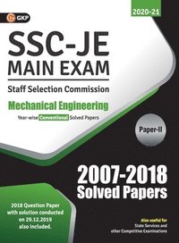 bokomslag Ssc 2021 Junior Engineer Mechanical Engineering Paper II Conventional Solved Papers (2007-2018)