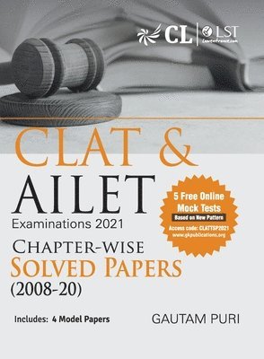 Gautam Puri - Clat & Ailet 2021 Chapter Wise Solved Papers 2008-2020, Häftad