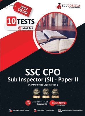 SSC CPO (SI) Paper II (Recruitment of Sub-Inspector) Exam 2023 (English Edition) - 10 Full Length Mock Tests (2000 Solved Questions) with Free Access to Online Tests 1