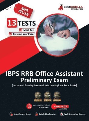 bokomslag EduGorilla IBPS RRB Office Assistant Prelims Book 2023 (English Edition) - 10 Full Length Mock Tests and 3 Previous Year Papers with Free Access to Online Tests