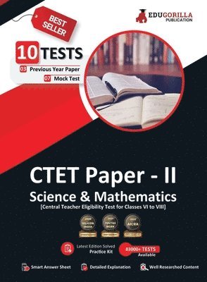 CTET Paper-II: Science and Mathematics Book 2023 (English Edition) - 7 Mock Tests and 3 Previous Year Papers (1500 Solved Questions) 1