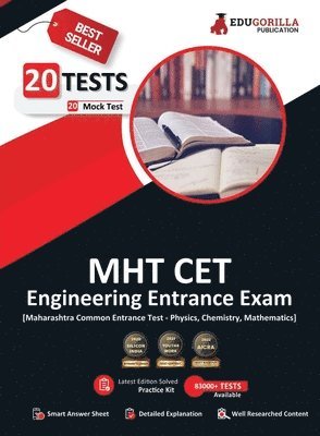 bokomslag MHT CET Engineering Exam 2023 - Mathematics, Physics and Chemistry (PCM Group) - 20 Mock Tests (1500 Solved Questions) with Free Access To Online Tests