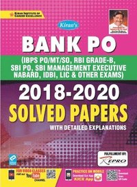 bokomslag Bank PO MT-SO, RBI, SBI PO, SBI Mang Solved Paper-E-2020 New (25-Sets)
