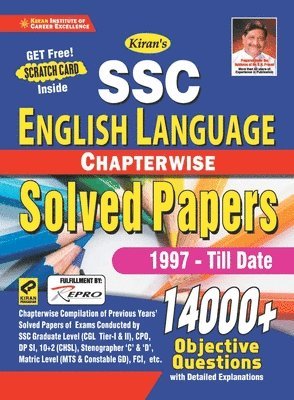 Kiran Ssc English Language Chapterwise Solved Papers 14000+ Objective Questions 1