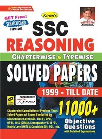 bokomslag Kiran Ssc Reasoning Chapterwise and Typewise Solved Papers 1999-Till Date 11000+ Objective Questions