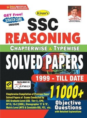 Kiran Ssc Reasoning Chapterwise and Typewise Solved Papers 1999-Till Date 11000+ Objective Questions 1