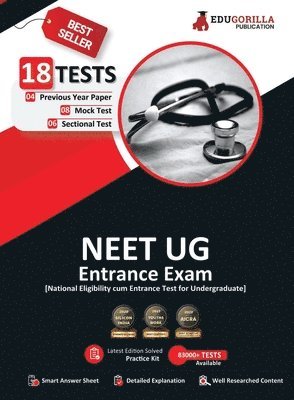 bokomslag NEET UG Medical Entrance Exam 2023 - 8 Mock Tests, 6 Sectional Tests and 4 Previous Year Papers (2500 Solved Questions) with Free Access to Online Tests