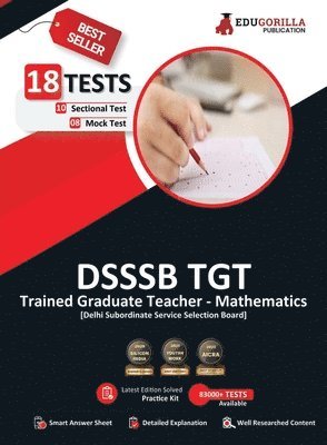 bokomslag DSSSB TGT Mathematics Book 2023 (English Edition) - Trained Graduate Teacher - 8 Mock Tests and 10 Sectional Tests (1800 Solved Questions) with Free Access to Online Tests