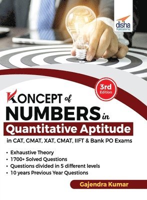 Gajendra Kumar - Koncepts of Numbers in Quantitative Aptitude in Cat GMAT Xat Cmat Mat & Bank Po 3rd Edition, Häftad