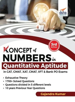 bokomslag Koncepts of Numbers in Quantitative Aptitude in Cat GMAT Xat Cmat Mat & Bank Po 3rd Edition