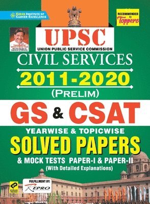 bokomslag Upsc Gs & Csat Prelim Yearwise & Topicwise-(2011-2020)-E-2021 New