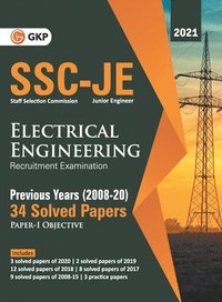 bokomslag Ssc 2021 Junior Engineers Paper I Electrical Engineering 34 Previous Years Solved Papers (2008-20)