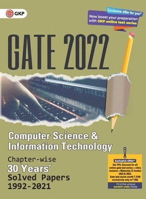 Gate 2022 Computer Science and Information Technology - 30 Years Chapter Wise Solved Papers (1992-2021). 1