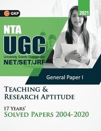 bokomslag UGC 2021 Net/Set (Jrf &; Ls) Paper I Teaching &; Research Aptitude 17 Years' Solved Papers 2004-2020