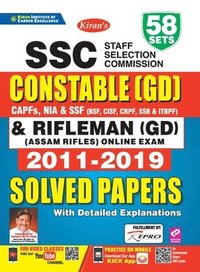 bokomslag SSC Constable GD English Solved Papers 58-Sets New-2021