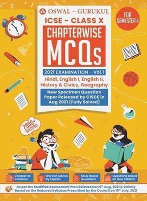 Chapterwise MCQS for Hindi, English I, English II, History & Civics, Geography